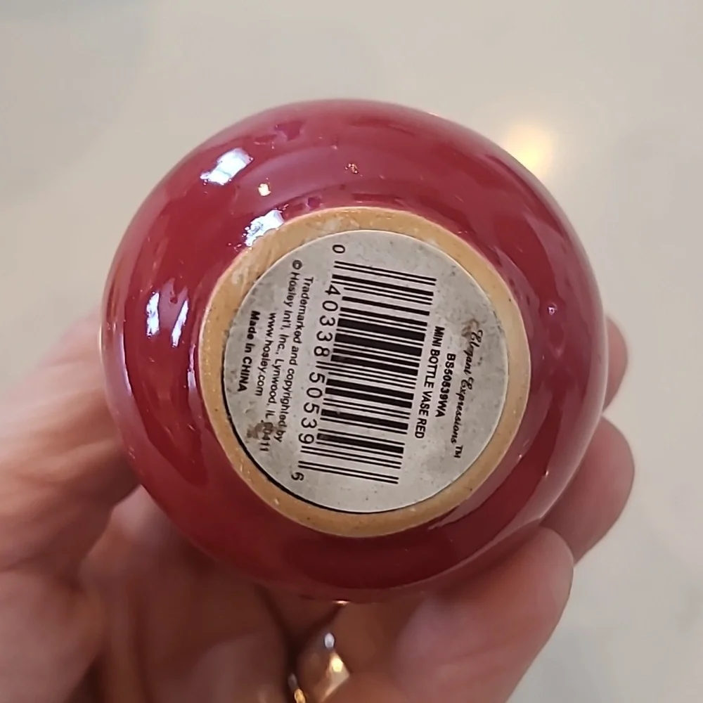 Mini Ceramic Red vase